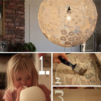 Lamp Made from Lace – DIY