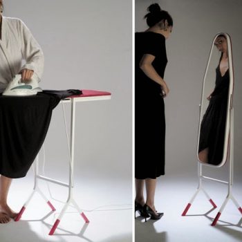 2 in 1 Ironing Board and Mirror