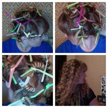 Curl Your Hair With Drinking Straws
