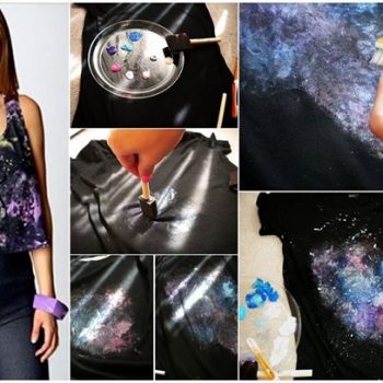 Galaxy Twist Bleach T-shirt – DIY