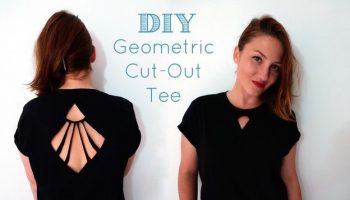 Geometric Cut-Out Tee – DIY