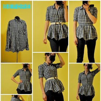 How to Make a Peplum Blouse from a Shirt