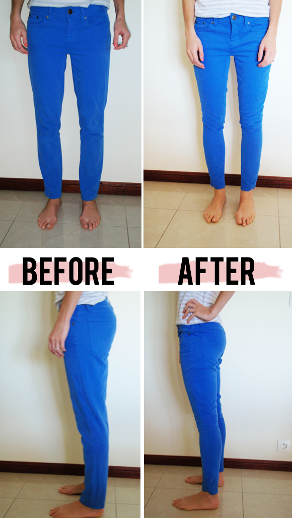 Turn Straight Jeans into Skinny Jeans - DIY - AllDayChic