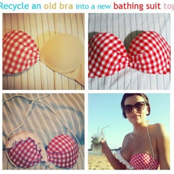How to Make a Swimsuit Top From an Old Bra