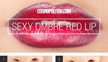 How to Make Seductive Red Ombre Lips