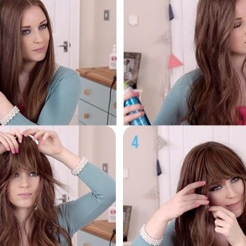 How to get a Look with Bangs without Cutting Your Hair (2)