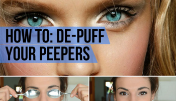 Idea to De-Puff Tired Eyes