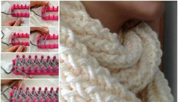 Make an Infinity Scarf With a Knitting Loom