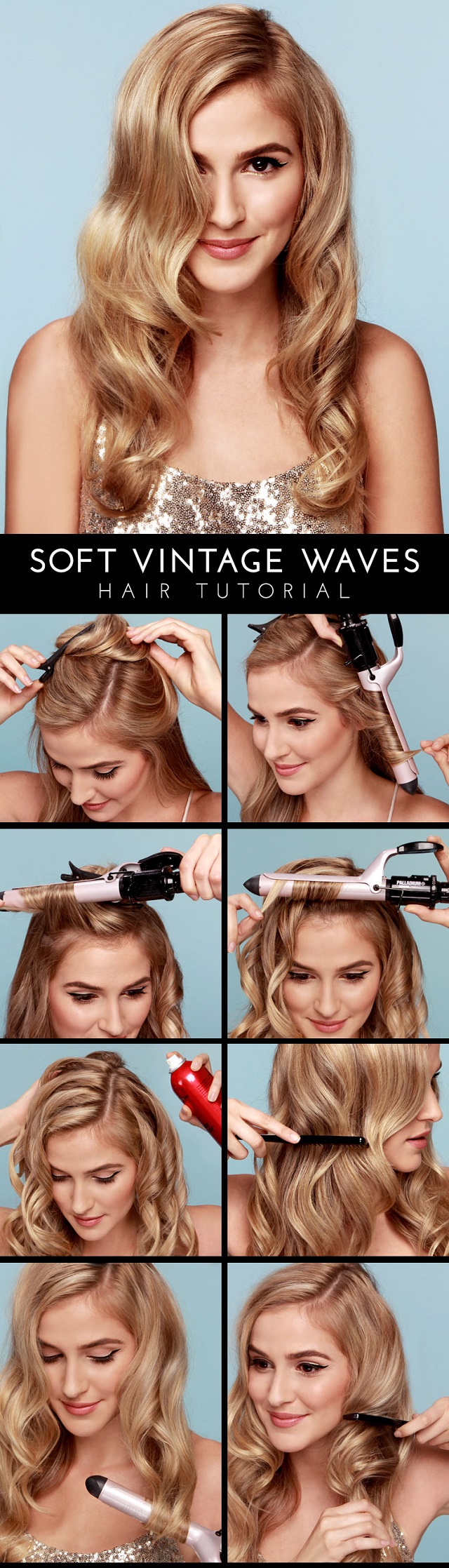Soft Vintage Waves Hair Tutorial