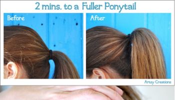 volume to ponytail