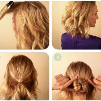 Braided Bun Tutorial for Short Hair (2)