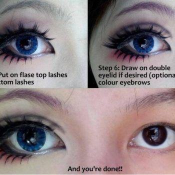 Fake Lashes Makeup Tutorial for Big Eyes