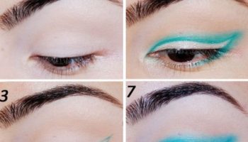 Gorgeous Blue Winged Eye Makeup Tutorial (2)