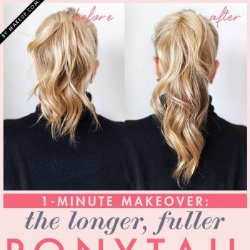 Trick to Make Your Ponytail Look Longer