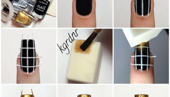 black-gold-nail-design