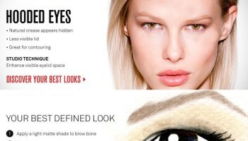 hooded eyes
