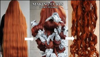 How To Curl Hair Just With Foil And Hot Water