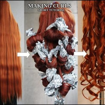 How To Curl Hair Just With Foil And Hot Water