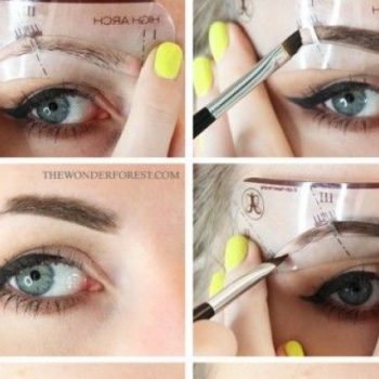 How To Use Brow Stencils