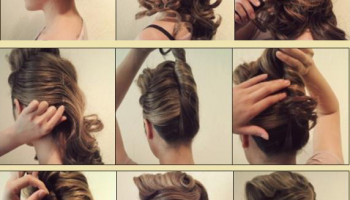 DIY Stylish Curly Quiff Hairstyle (2)