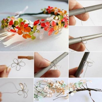 How To Make Wire And Nail Polish Flowers – DIY