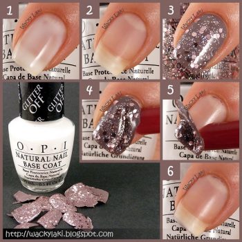 How To Peel Off Glitter Polish Starting From Base Coat (2)