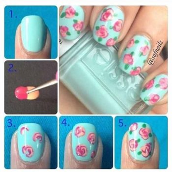 How to Make Roses On Nails – DIY Nail Art