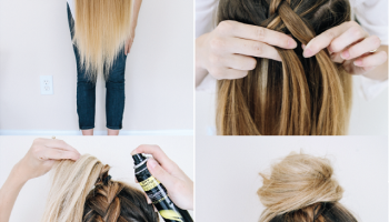 Upside Down Braided Bun – DIY Hairstyle Tutorial