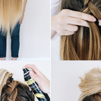 Upside Down Braided Bun – DIY Hairstyle Tutorial