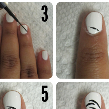 Easy Zebra Striped Manicure – DIY (2)