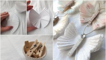 How To Make Cute Butterflies Out Of Cupcake Liners – DIY