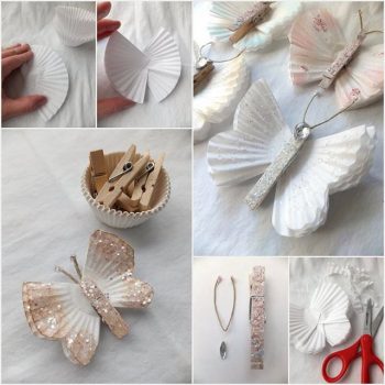 How To Make Cute Butterflies Out Of Cupcake Liners – DIY