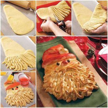 How To Make Santa Looking Bread