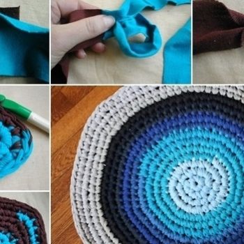 Reuse Old T-shirts To Create A Braided Rug – DIY