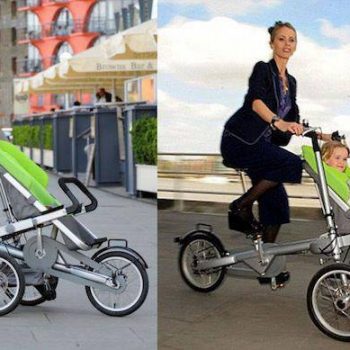 Amazing Taga Invention 2 in 1 Bicycle and Stroller