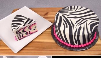 Pretty-Pink-and-Black-Zebra-Cake