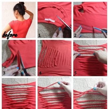 T-shirt Restyling Idea – DIY No Sew