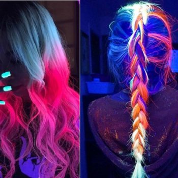 glow in the dark hair style